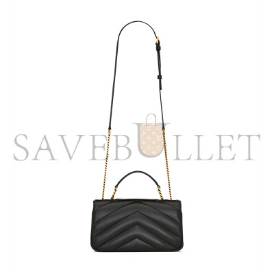 YSL LOULOU TOP-HANDLE IN MATELASSÉ LAMBSKIN 869461AAEAX1000 (25*13*6cm)